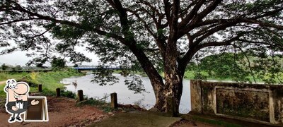 You can get some fresh air at the outside area of Pullathara Toddy Shop
