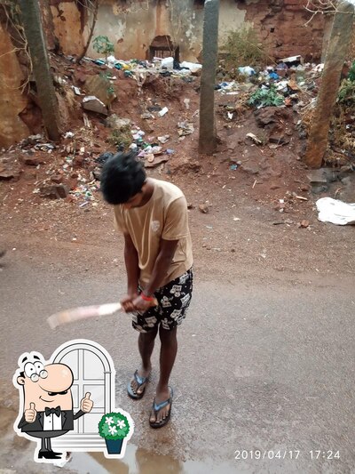 You can get some fresh air outside Shanthamma mess