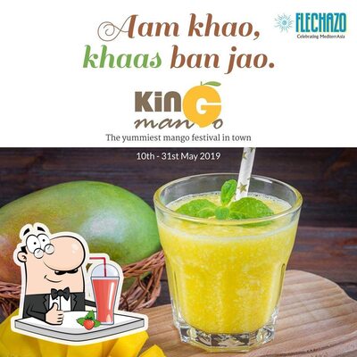 You can enjoy a drink from the menu