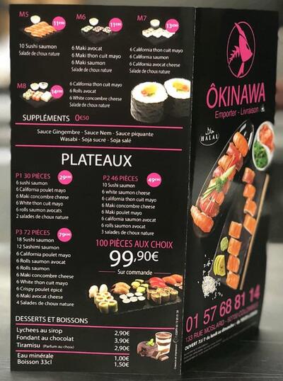 Voici l'annonce publicitaire de Okinawa colombes