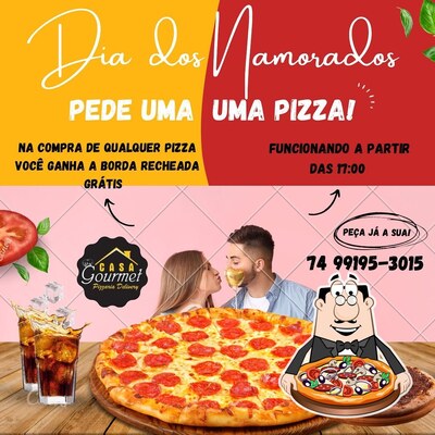 Escolha diferentes tipos de pizza