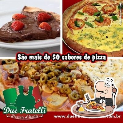 No Pizzaria Due Fratelli, você pode desfrutar de pizza