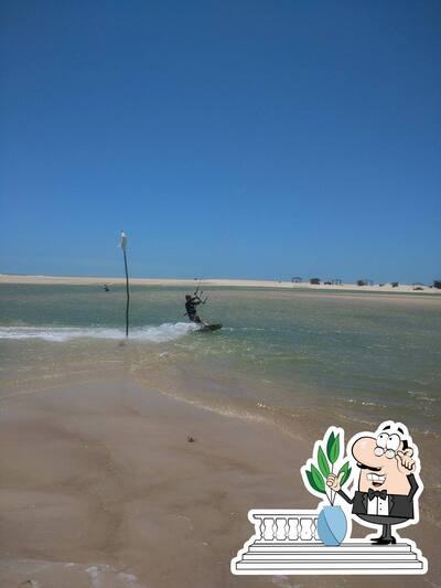 Descubra a área externa do Lua Cheia Barraca de Praia
