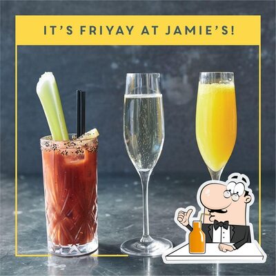 Enjoy a drink at Jamie Oliver Kitchen