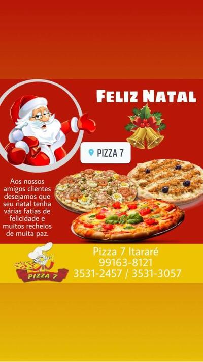 A publicidade mostra informações sobre o Disk Pizza 7