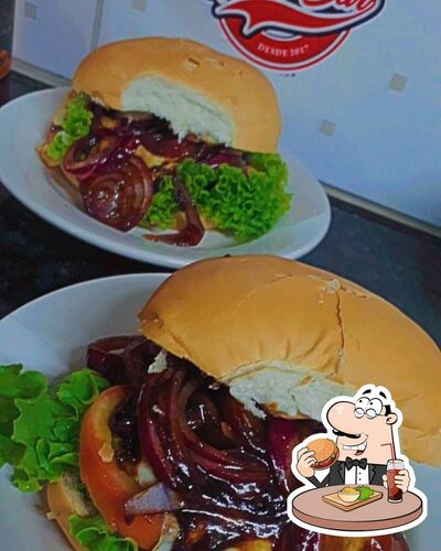 Sport Bar serve uma variedade de opções para os amantes dos hambúrgueres