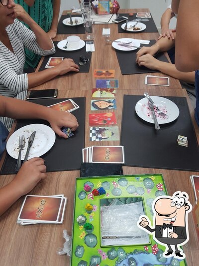 O interior do Lotus Café - Food & Games