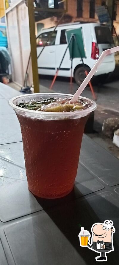 You can enjoy a drink from the menu