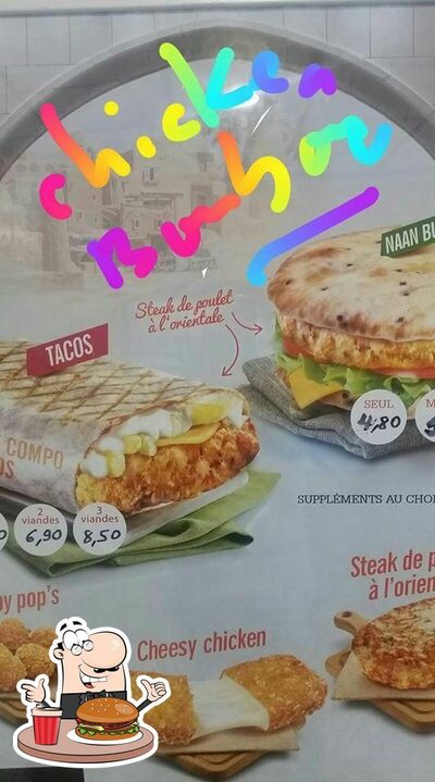 Commandez l'un des hamburgers servi à BURGER KEBAB CHICKEN BOUBOU HALLAL MARIGNANE