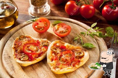 Platos en Mandala Pizza's Piracanga
