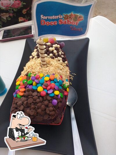 Comida em Sorveteria Doce Sabor Slup