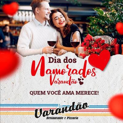A publicidade apresenta informações sobre o Varandão Restaurante e Pizzaria