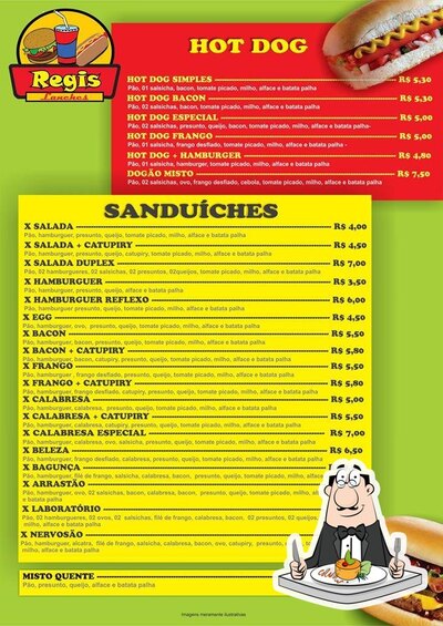 Comida em Régis Lanches