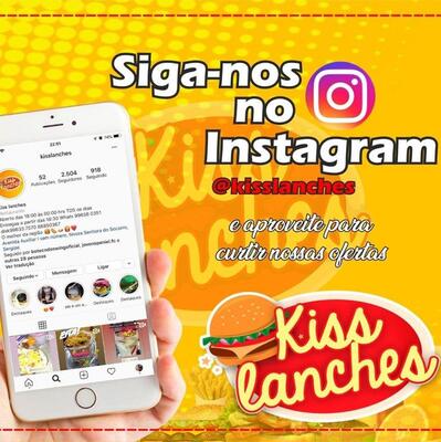 Aqui está a publicidade do Kiss Lanches - Fernando Collor