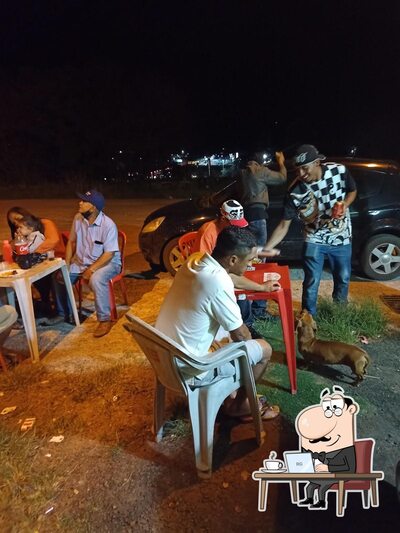 O interior do Churrasco do Baiano