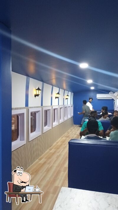 The interior of Rail coach restaurant