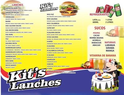 Deguste um dos hambúrgueres disponíveis no Kit's Lanches Disk Entrega