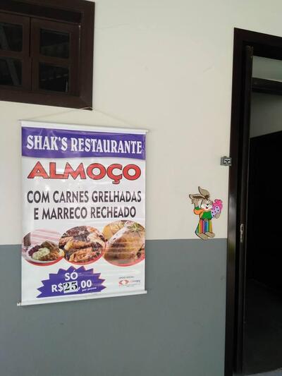 Aqui está a publicidade do Shaks Bar