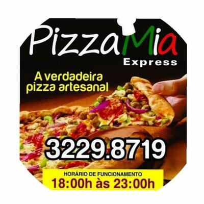 A publicidade mostra informações sobre o Pizza Mia