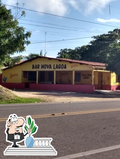 O exterior do Bar Nova Lagoa