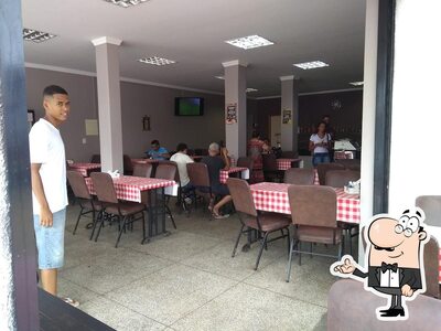 O interior do Pernambuco Pizzaria e Restaurante