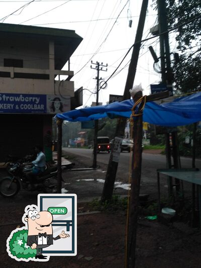 Enjoy the view at the outside area of Strawberry coolbar