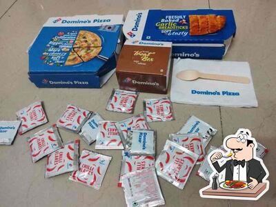 Food at Dominos Pizza