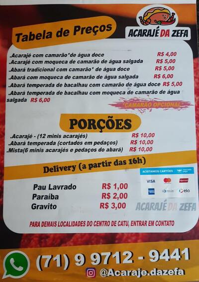 O Acarajé da Zefa tem seu próprio respresentação visual