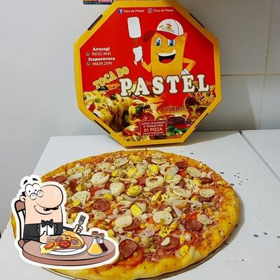 Escolha pizza no Toca Do Pastel
