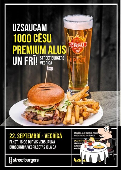 Commandez l'un des hamburgers servi à Riga Pub Grub Riga