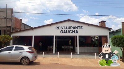 o exterior é uma característica importante do Restaurante Gaucha