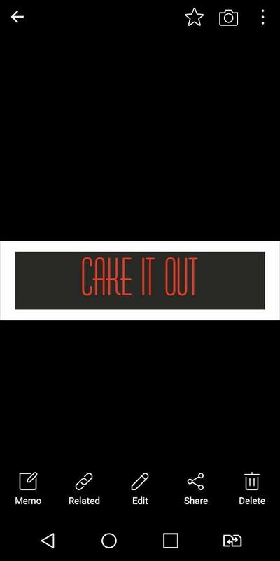 The logo of Cake It Out