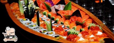 Escolha diferentes opções de sushi