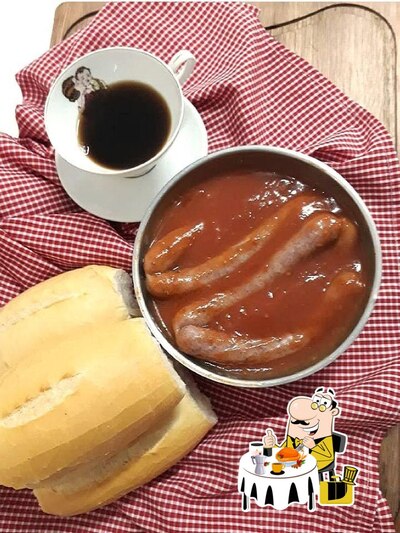 Comida em Cachorro Quente do Branco