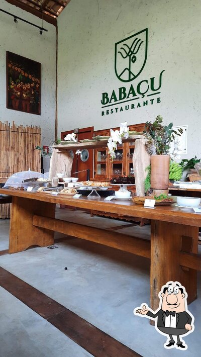 O interior do Restaurante Babaçu