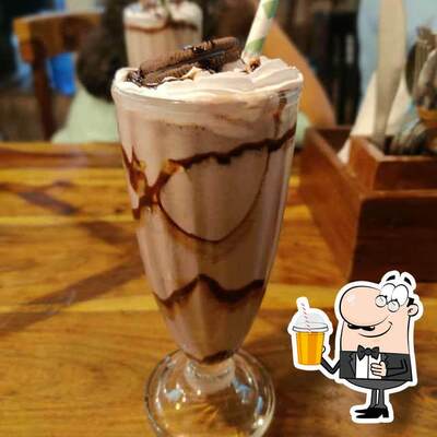 You can enjoy a drink from the menu
