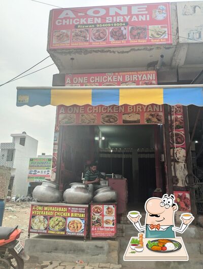 Food at A One Chicken Biryani House Samalkha