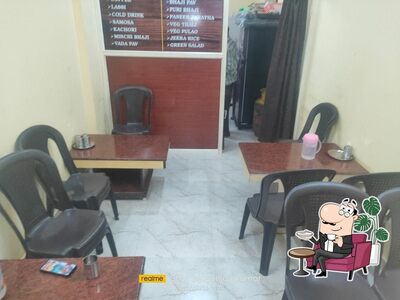 The interior of Mahalaxmi restaurant