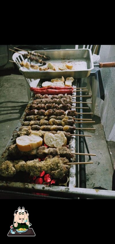 Comida em Mana's espetos