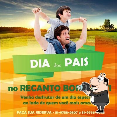 A publicidade mostra informações sobre o Recanto Borghetti