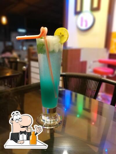 Enjoy a beverage at Hungry hub