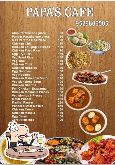 Food at Papa's Cafe