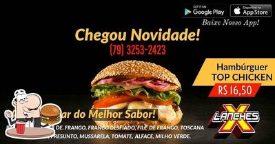 Delicie-se com um hambúrguer no X LANCHES - HAMBURGUERIA