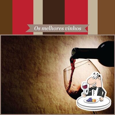 É agradável tomar uma taça de vinho no Bistrô Amêndola