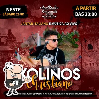 Aqui está a publicidade do Baccanale Brasile Restaurante Pub