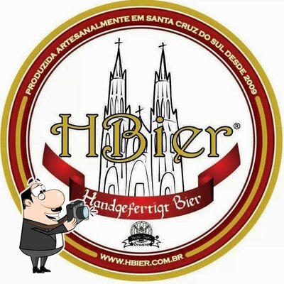 A representação gráfica da marca do Cervejaria HBier / Chope para Eventos