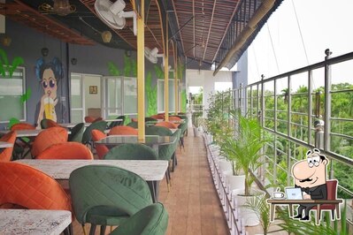 The interior of Mocha Mania cafe