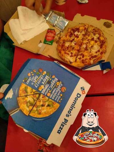 Try out pizza at Domino's
