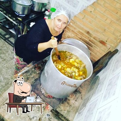 O interior do Restaurante e Lanchonete Bom Sabor