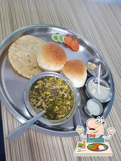 Meals at Hotel Suryawanshi Special Misal and Hotel Kuldaivat special thali